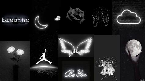 aesthetic wallpaper laptop black.